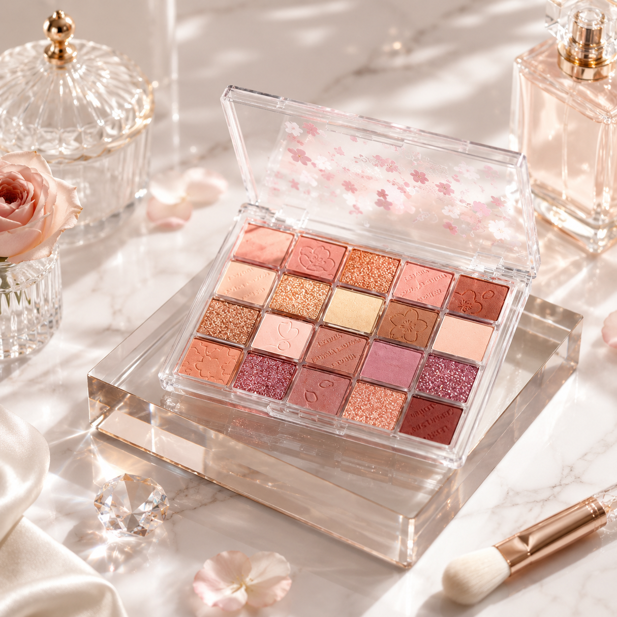 BelleMuse 20-Color Nude Glow Eyeshadow Palette